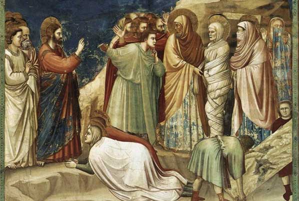 Raising of Lazarus by Giotto